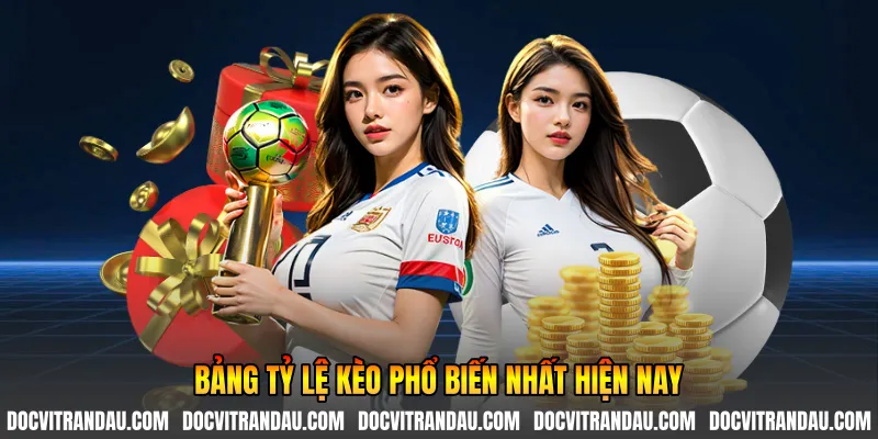 Bảng tỷ lệ kèo phổ biến nhất hiện nay