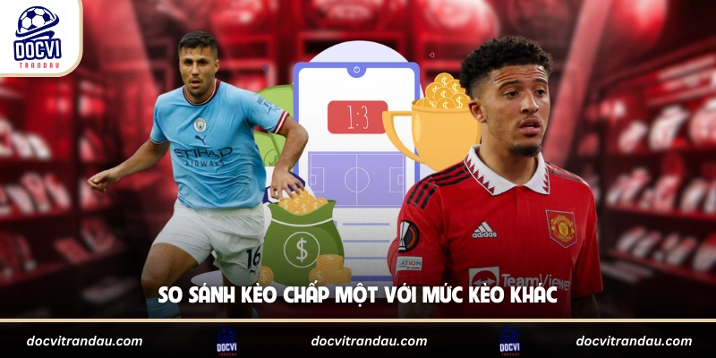 Kèo Chấp 1 Là Gì - Cách Đọc Và Tính Tiền Chuẩn 4 So sánh kèo chấp một với mức kèo khác